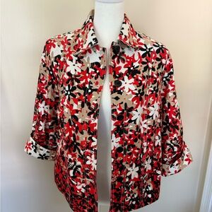 Chic Floral Button-Down Shirt